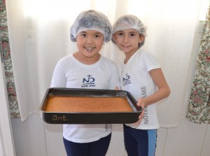 Bolo preparado pelos alunos do Integral