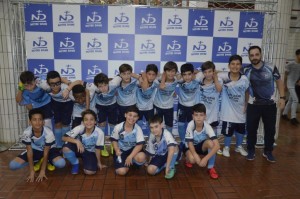 Time pré-mirim de futsal: vencedor da partida
